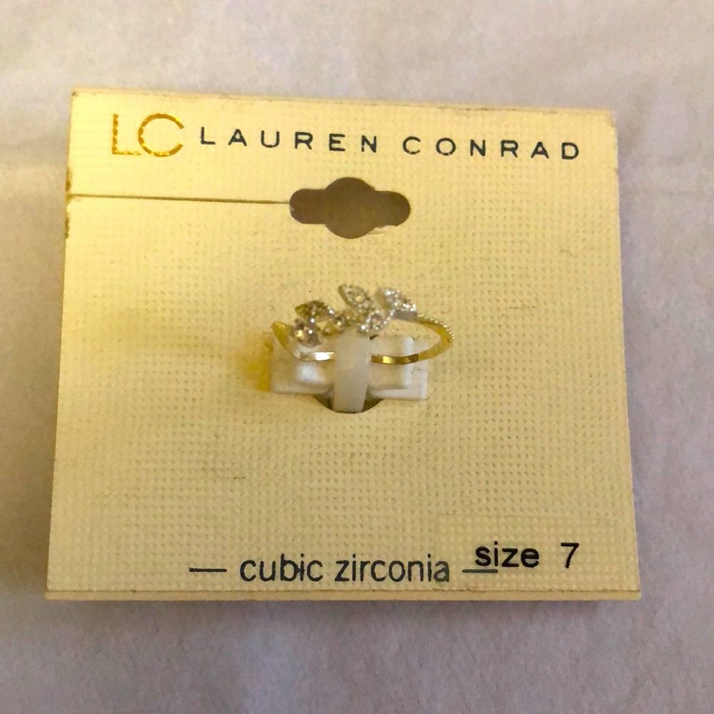 NWT Lauren Conrad Cubic Zirconia Ring Sz: 7